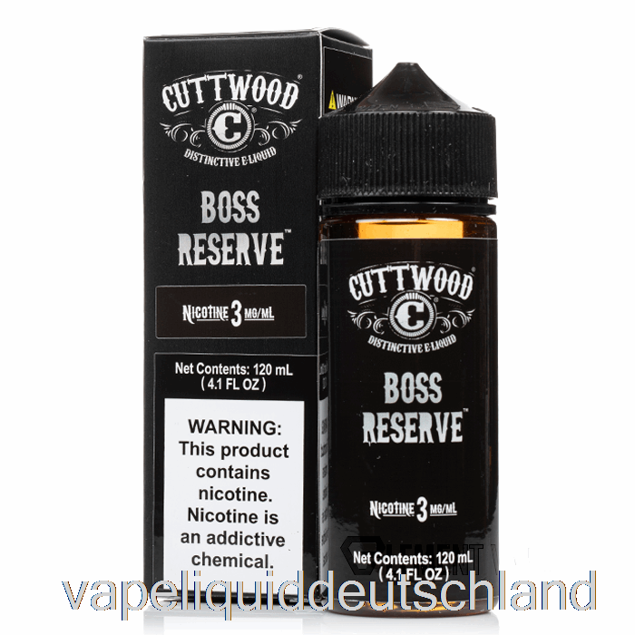 Boss Reserve – Cuttwood E-Liquid – 120 Ml, 12 Mg Vape-Flüssigkeit